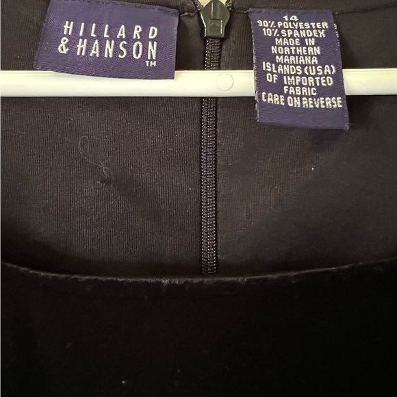 Hillard and Hanson Black Velvet Dress - Picture 4 of 4